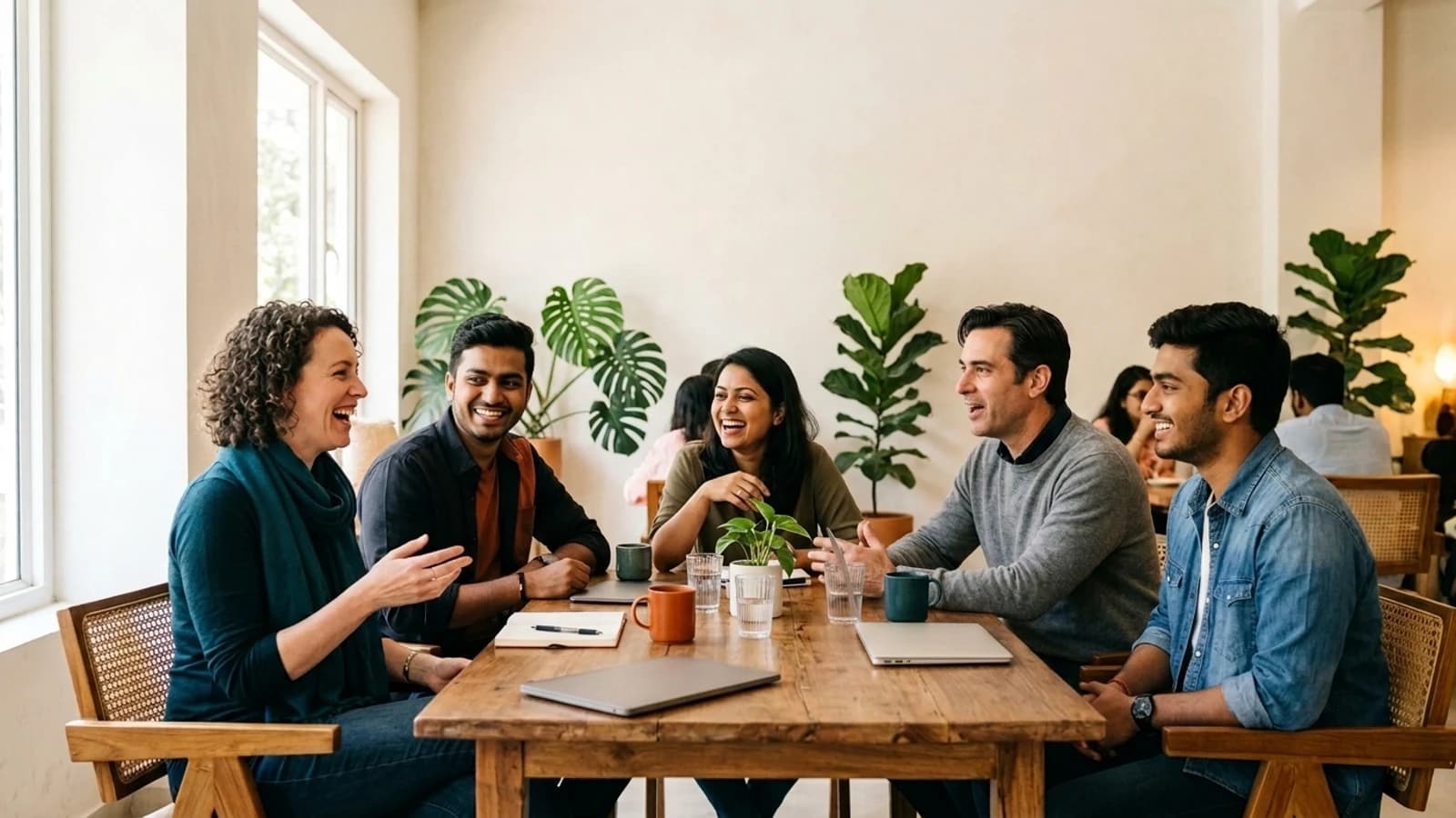 Few Found community members communicating and collaborating
